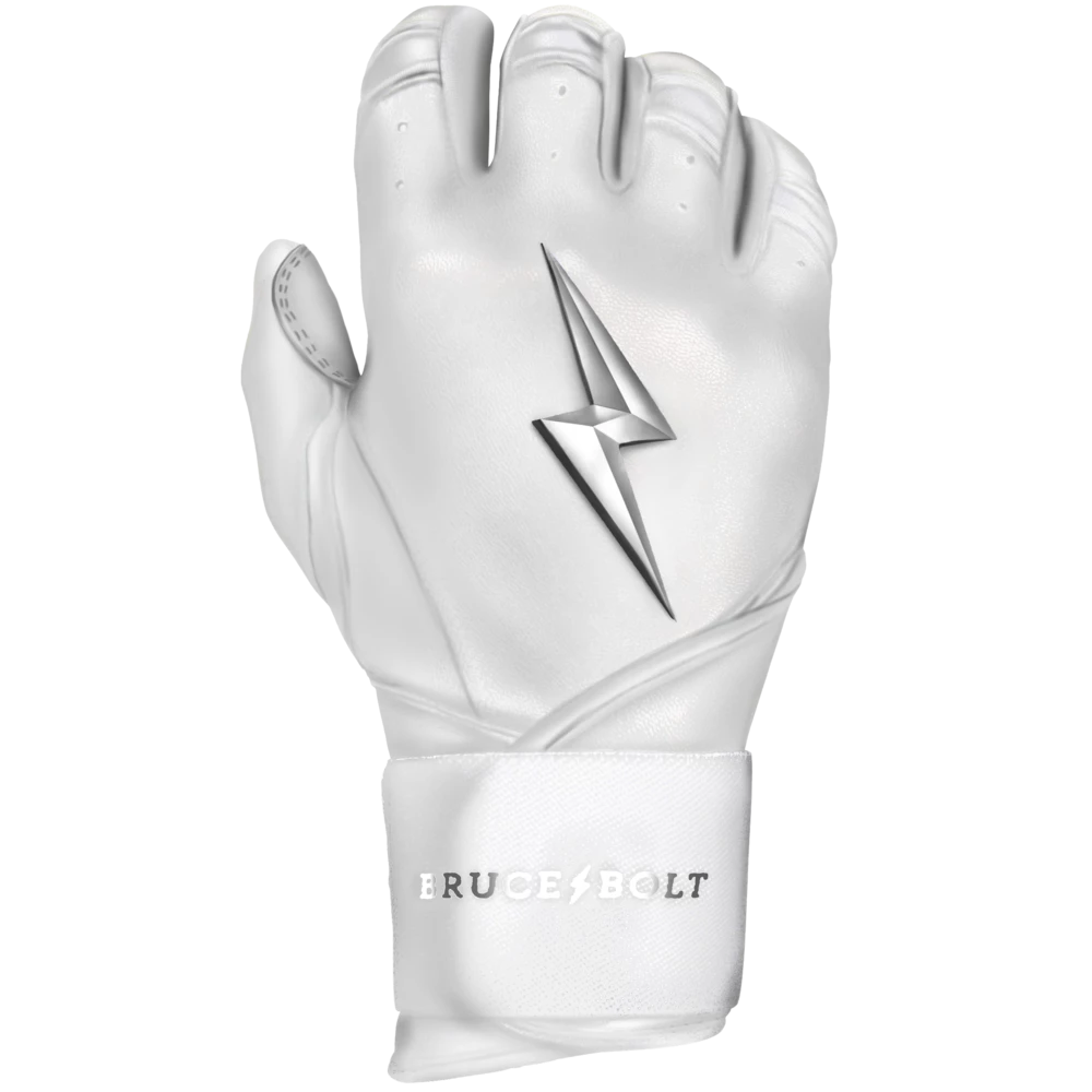 ADULT BRUCE BOLT 2021 CHROME SERIES LONG CUFF BATTING GLOVES WITH STORAGE BAG 4 ADULT BRUCE BOLT 2021 CHROME SERIES LONG CUFF BATTING GLOVES WITH STORAGE BAG