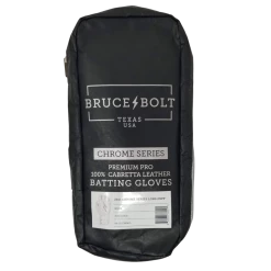 ADULT BRUCE BOLT 2021 CHROME SERIES LONG CUFF BATTING GLOVES WITH STORAGE BAG 21 ADULT BRUCE BOLT 2021 CHROME SERIES LONG CUFF BATTING GLOVES WITH STORAGE BAG