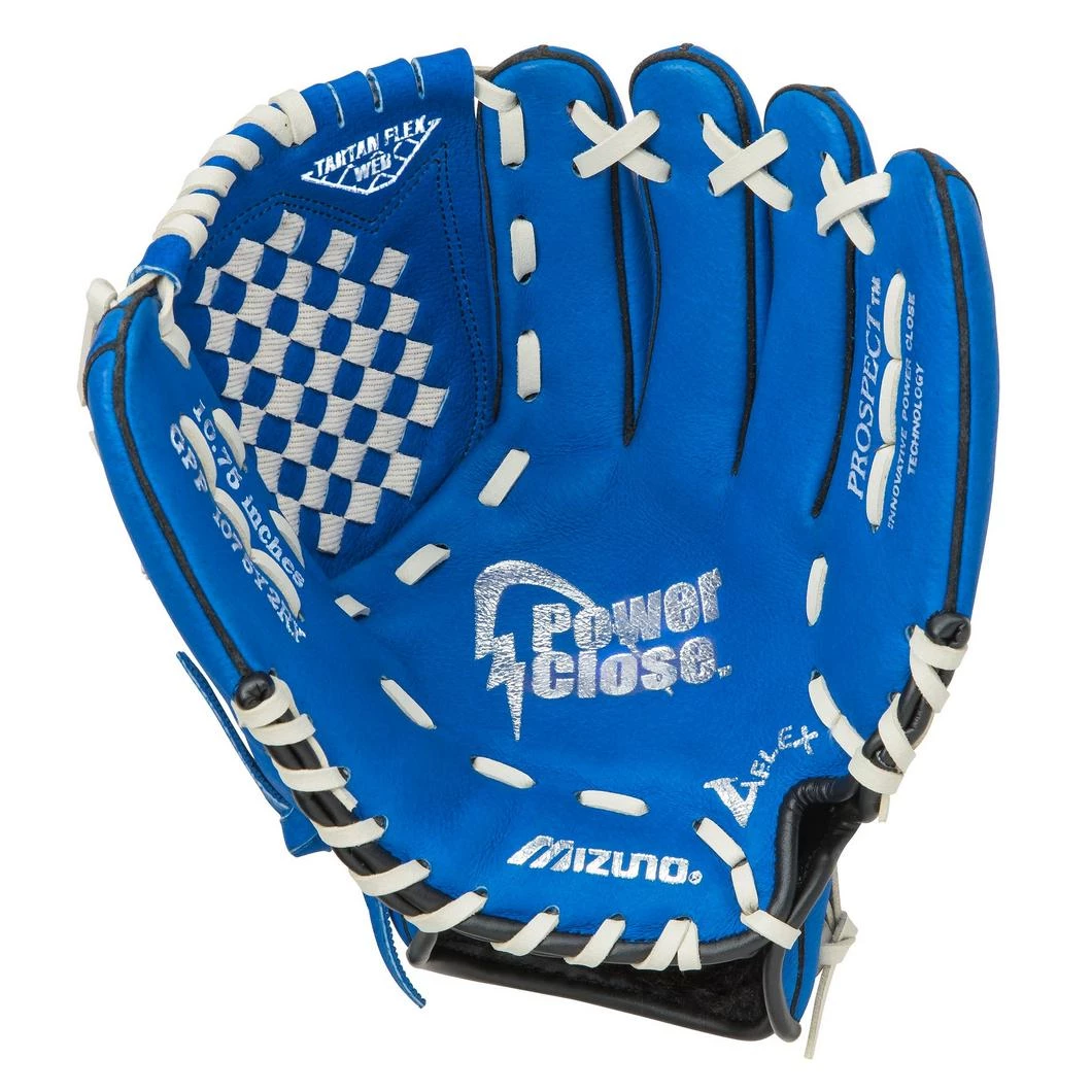 MIZUNO PROSPECT SERIES POWER CLOSE BASEBALL GLOVE 10.75" INFIELD 2 MIZUNO PROSPECT SERIES POWER CLOSE BASEBALL GLOVE 10.75" INFIELD