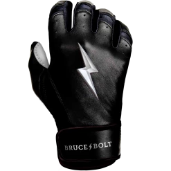 BRUCE BOLT 2021 CHROME SERIES SHORT CUFF BATTING GLOVES WITH STORAGE BAG