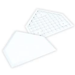 BASES CHAMPRO WHITE MOLDED RUBBER HOME PLATE
