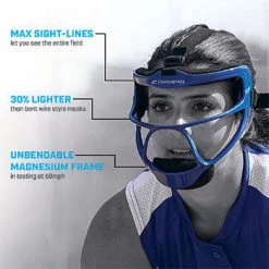 CHAMPRO RAMPAGE SOFTBALL FIELDER'S FACEMASK 7 CHAMPRO RAMPAGE SOFTBALL FIELDER'S FACEMASK