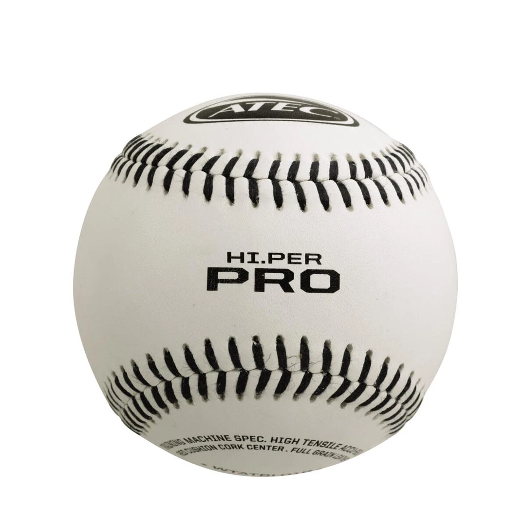 ATEC HI.PER PRO - LEATHER FLAT SEAM BASEBALL TRAINING BALLS 1 ATEC HI.PER PRO - LEATHER FLAT SEAM BASEBALL TRAINING BALLS