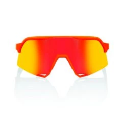 100% S3 SOFT TACT NEON ORANGE HiPER® RED MULTILAYER MIRROR LENS + CLEAR LENS INCLUDED