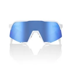 100% S3 MATTE WHITE HiPER® BLUE MULTILAYER MIRROR LENS + CLEAR LENS INCLUDED