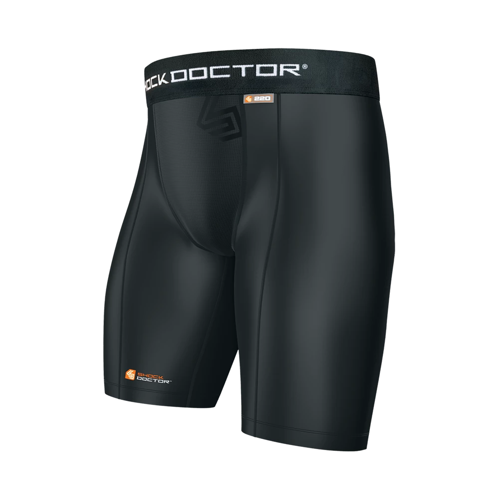 PROTECTIVE ACCESSORIES SHOCK DOCTOR CORE COMPRESSION SHORT WITH CUP POCKET 2 PROTECTIVE ACCESSORIES SHOCK DOCTOR CORE COMPRESSION SHORT WITH CUP POCKET